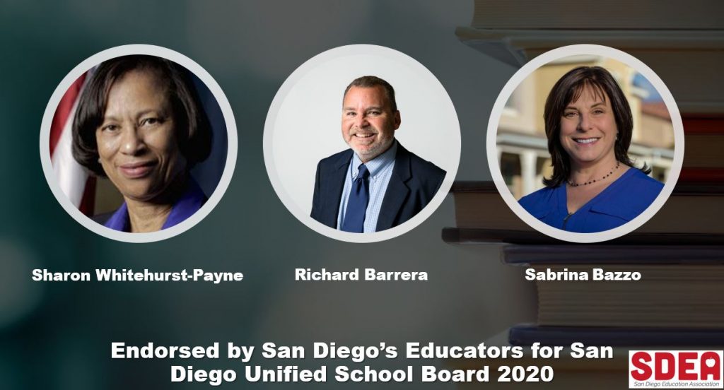 SDEA Endorsements for SDUSD School Board San Diego Education Association